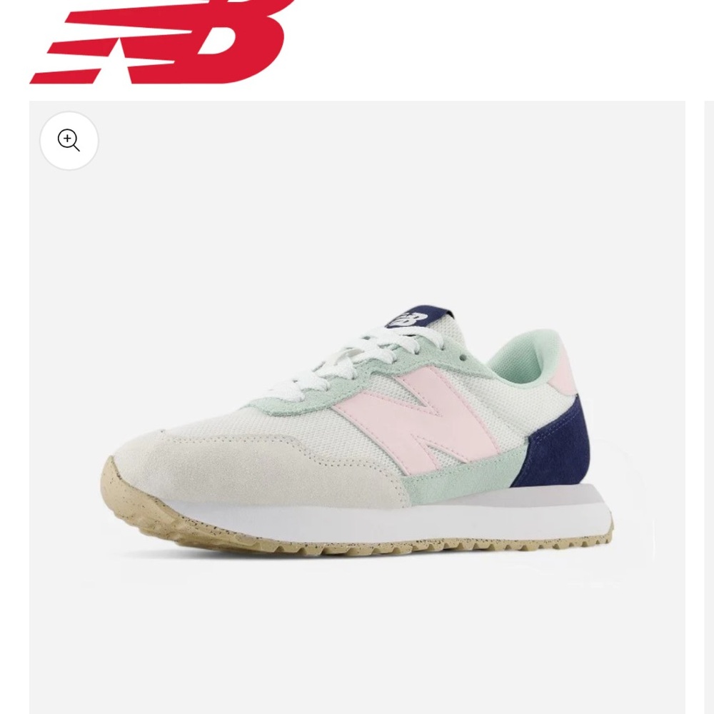 New Balance Mint and Pink Sneakers